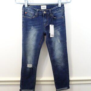 Hudson Kids Skinny Roll Crop Super Stretch Blue Jeans Size: 12 NWT